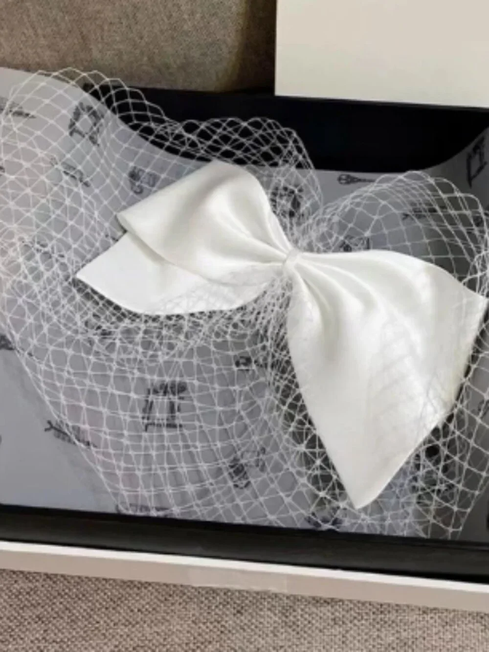 Wedding Veil French Netting Birdcage Headband